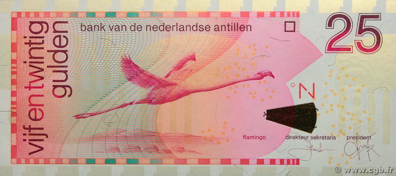 25 Gulden NETHERLANDS ANTILLES  2006 P.29d UNC