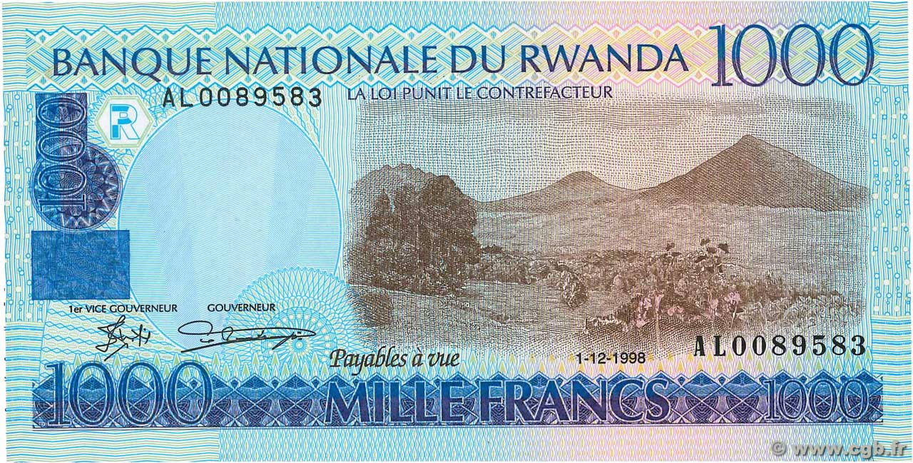 1000 Francs RWANDA  1998 P.27a NEUF