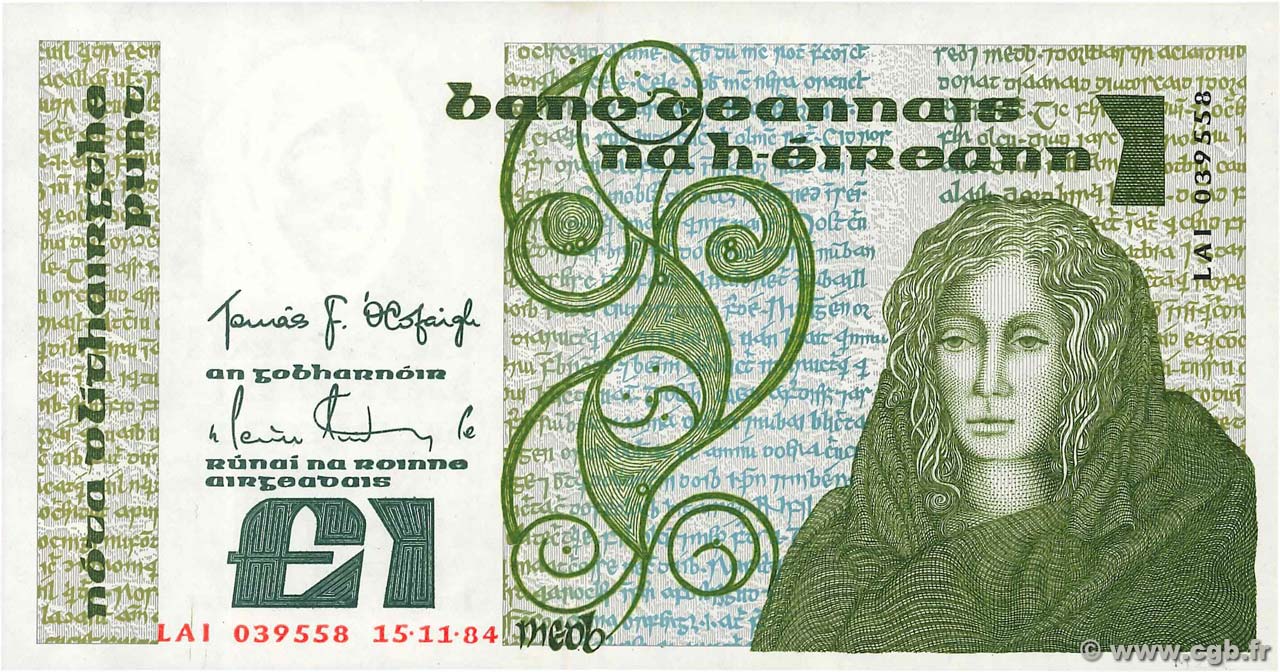 1 Pound IRLANDE  1984 P.070c NEUF