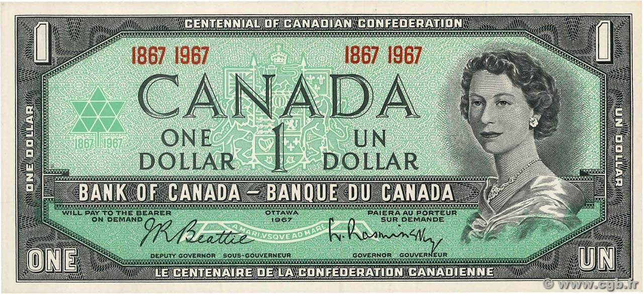 1 Dollar CANADA  1967 P.084a NEUF