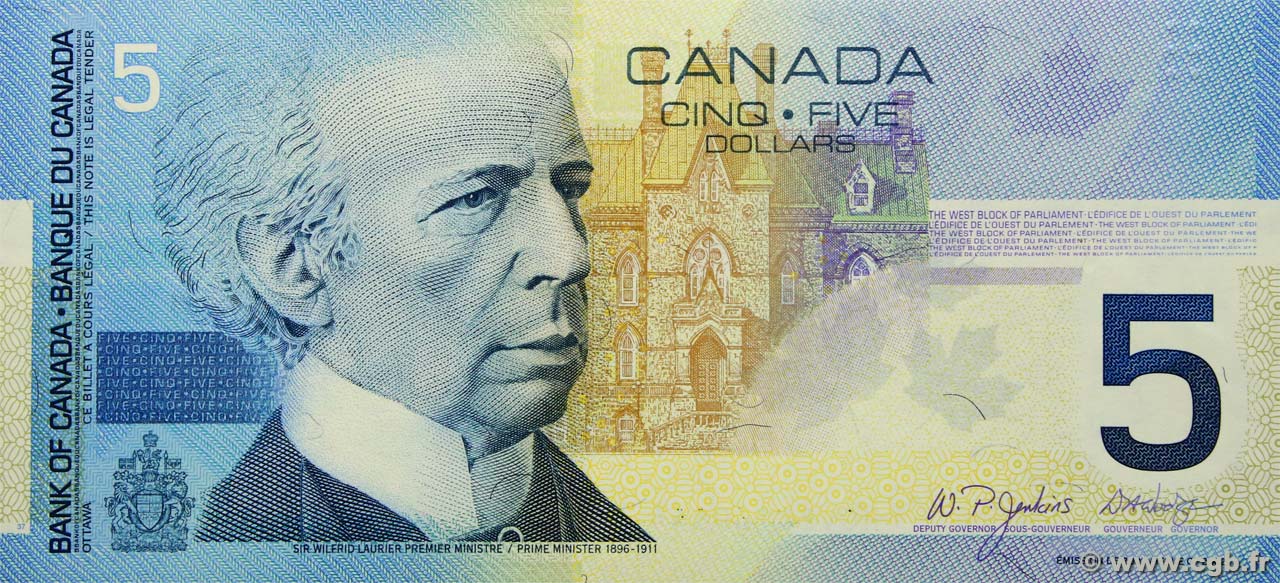 5 Dollars CANADA  2005 P.101d pr.NEUF