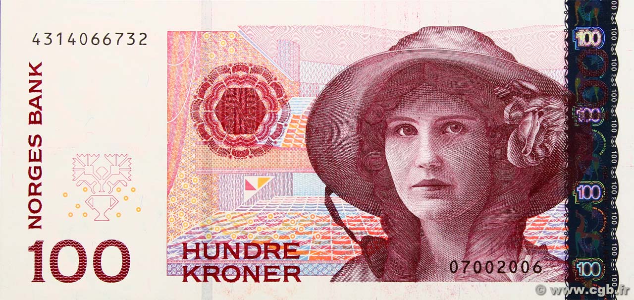 100 Kroner NORVÈGE  2006 P.49c NEUF