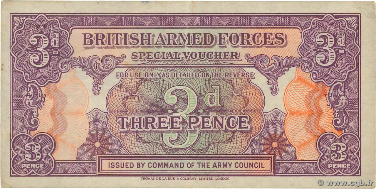 3 Pence ANGLETERRE  1946 P.M009a TTB