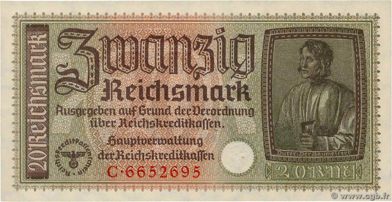 20 Reichsmark ALLEMAGNE  1940 P.R139 SPL