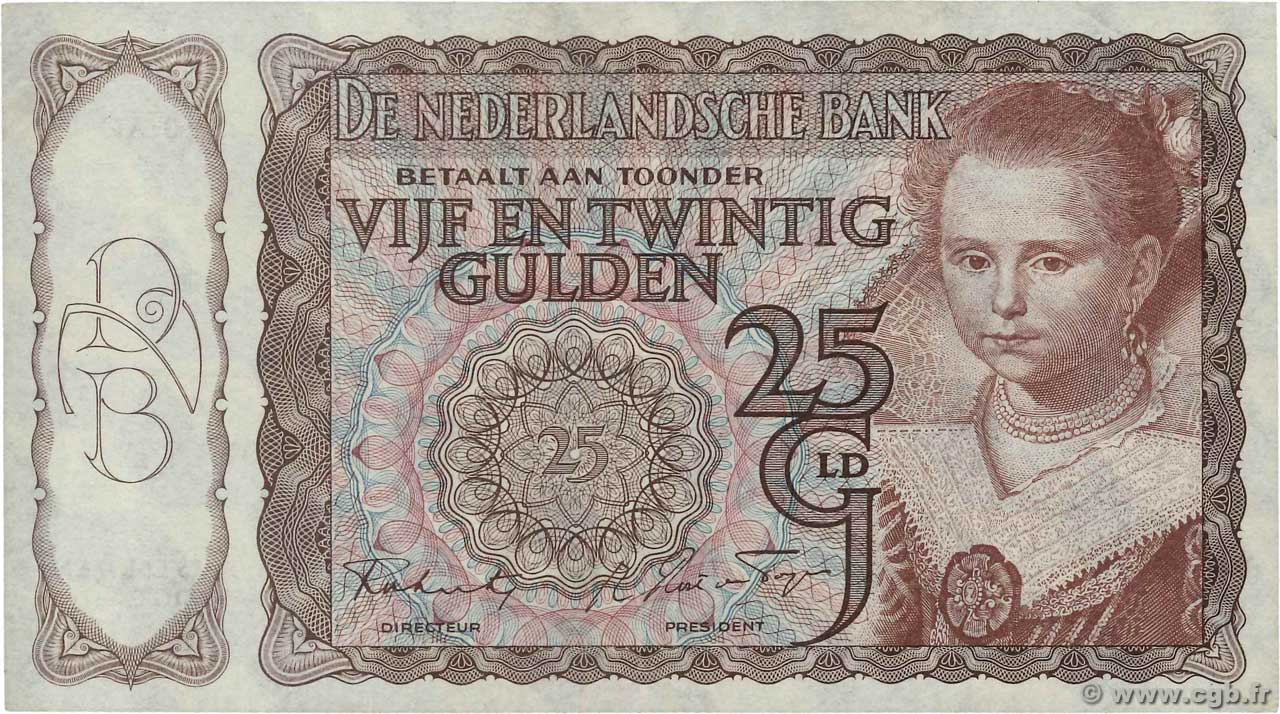 25 Gulden PAíSES BAJOS  1943 P.060 MBC