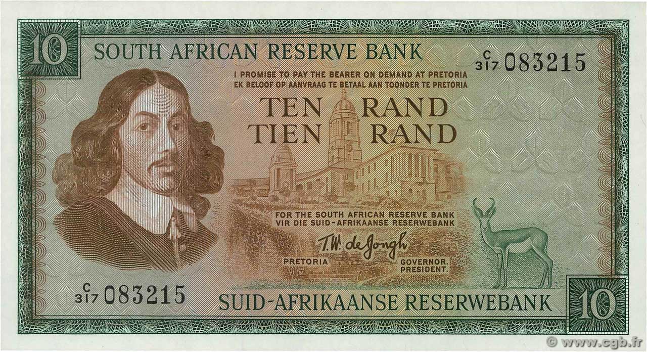 10 Rand SUDAFRICA  1975 P.113c AU