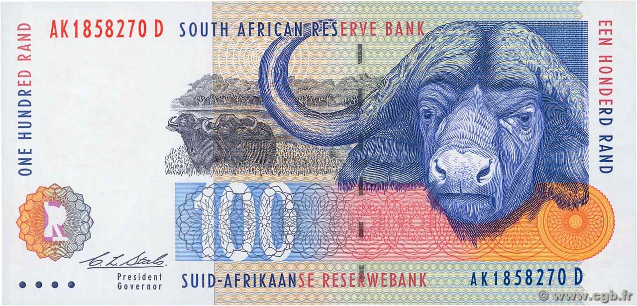 100 Rand SOUTH AFRICA  1994 P.126a UNC