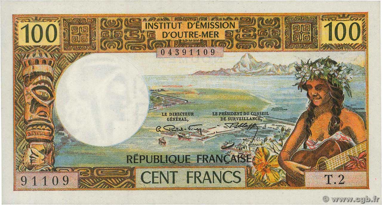100 Francs NOUVELLE CALÉDONIE  1972 P.63b fST