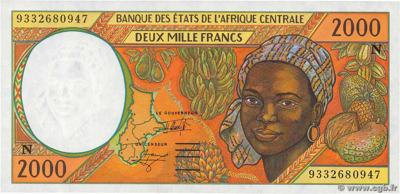 2000 Francs ÉTATS DE L AFRIQUE CENTRALE  1993 P.503Na NEUF