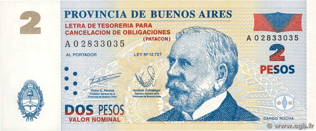 2 Pesos ARGENTINE  2002 PS.2311 NEUF