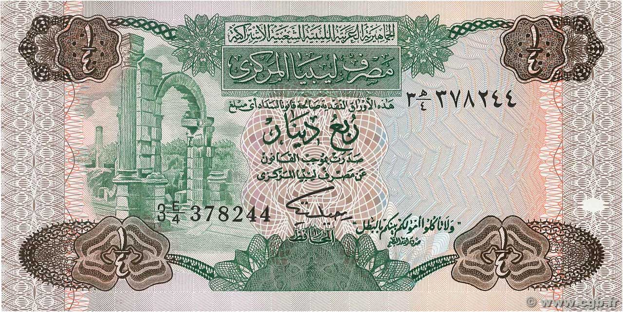 1/4 Dinar LIBYEN  1984 P.47 ST
