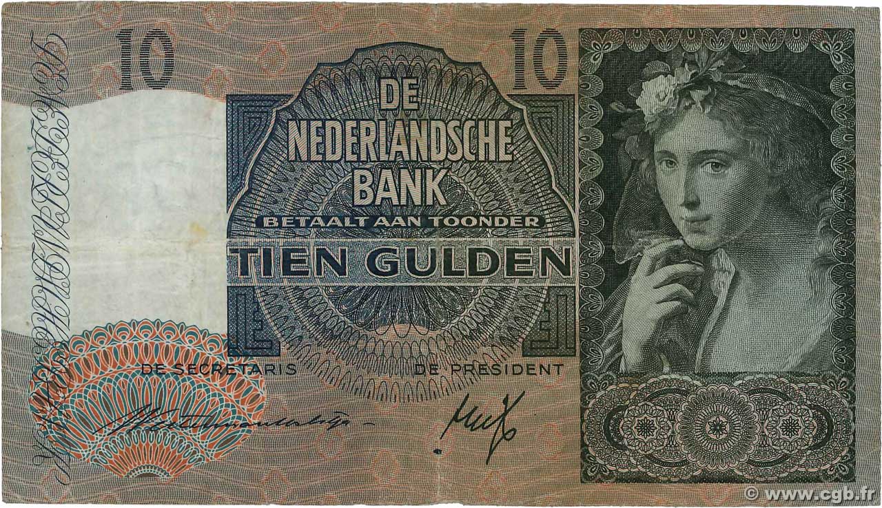 10 Gulden PAíSES BAJOS  1940 P.056a BC