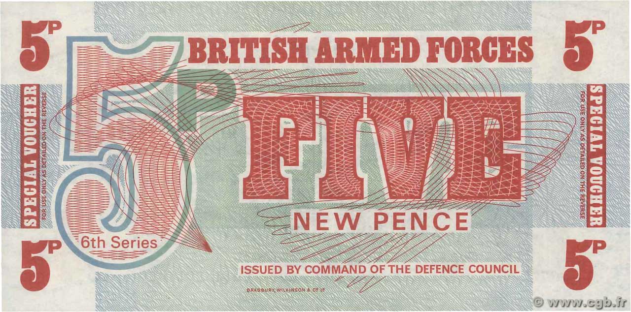 5 New Pence ANGLETERRE  1972 P.M047 NEUF