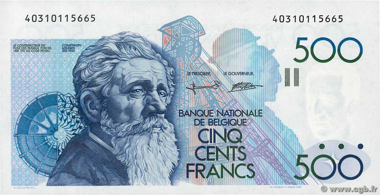 500 Francs BELGIQUE  1982 P.143a NEUF
