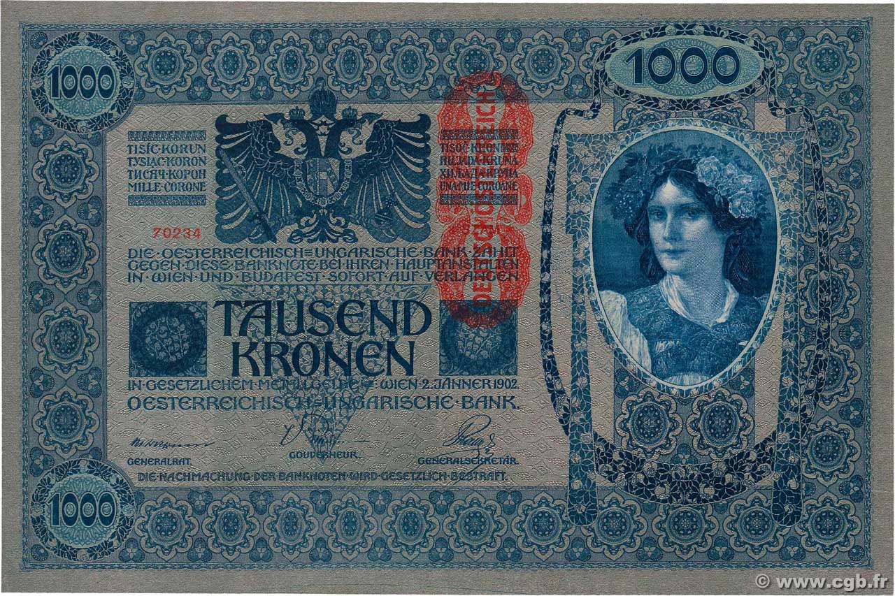 1000 Kronen AUTRICHE  1919 P.059 pr.NEUF