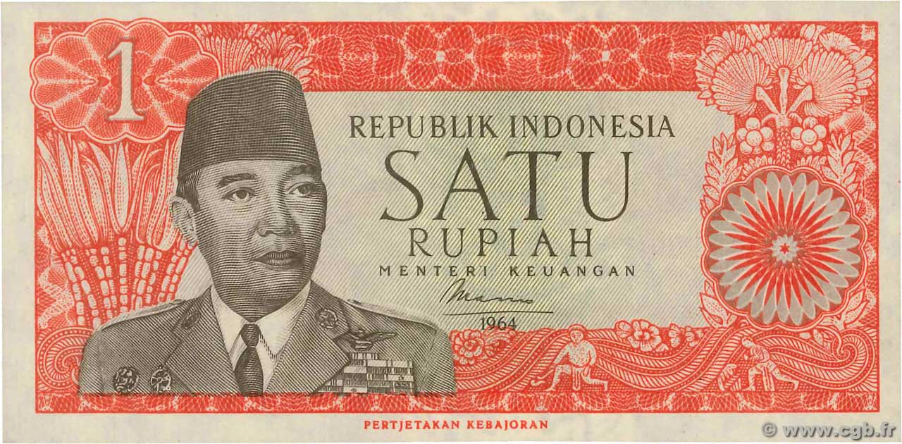 1 Rupiah INDONÉSIE  1964 P.080a NEUF