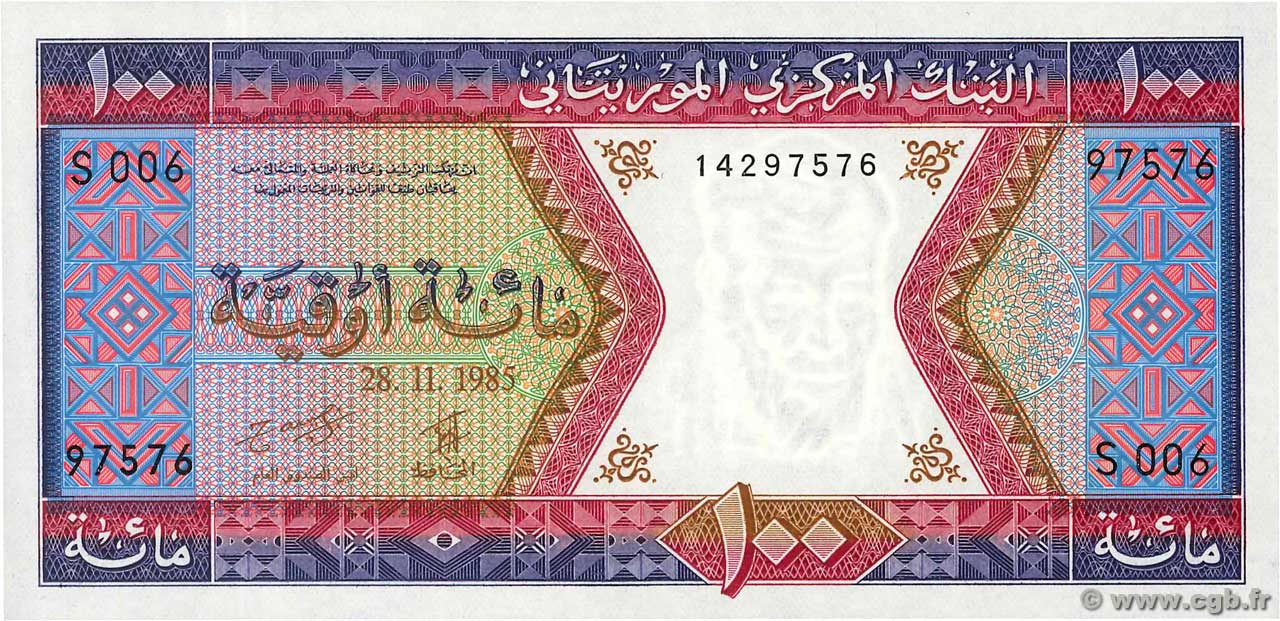 100 Ouguiya MAURITANIEN  1985 P.04c ST