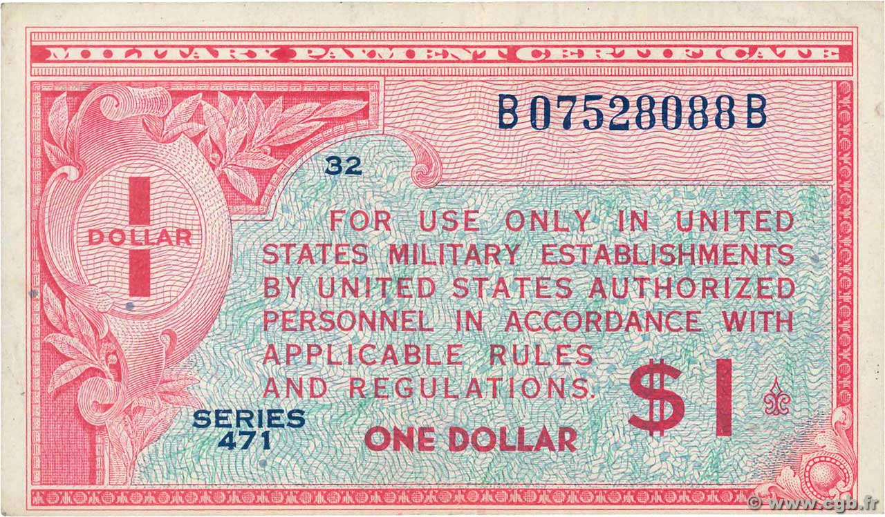 1 Dollar ÉTATS-UNIS D AMÉRIQUE  1947 P.M012a SUP