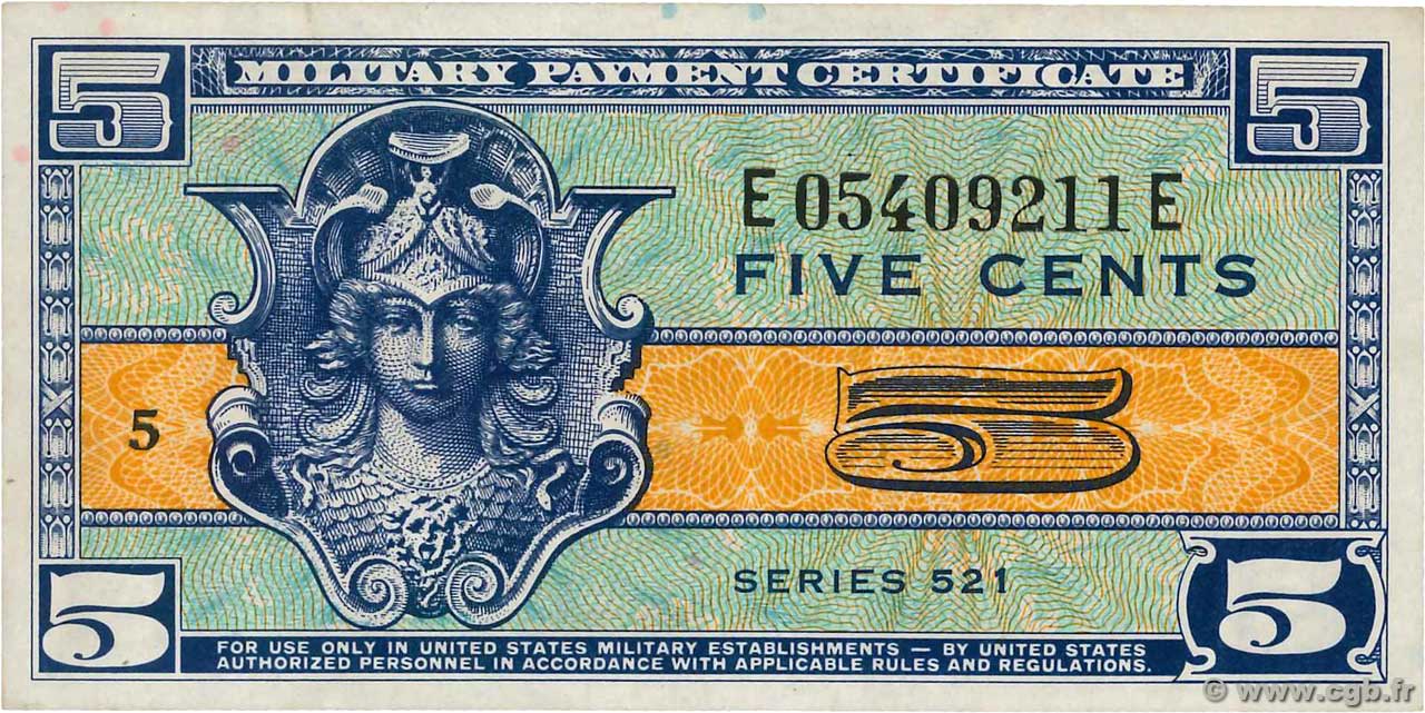 5 Cents UNITED STATES OF AMERICA  1954 P.M029 AU