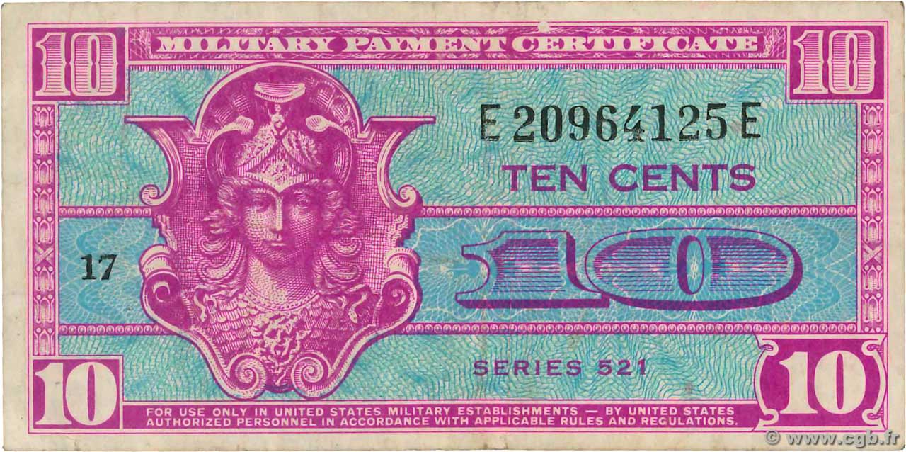 10 Cents STATI UNITI D AMERICA  1954 P.M030 BB