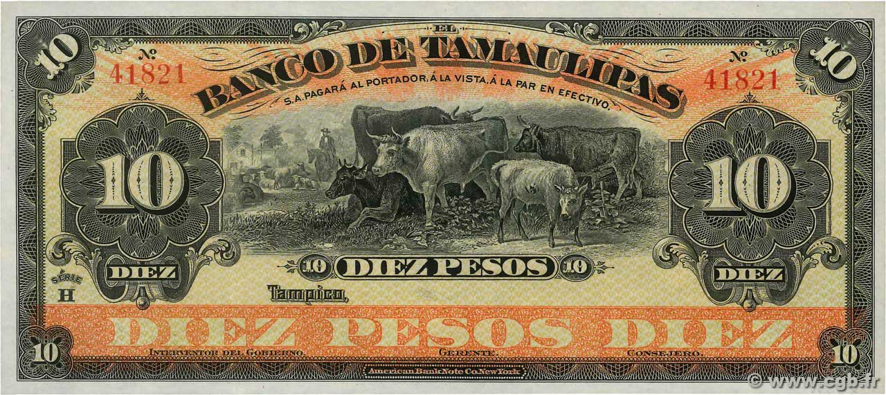 10 Pesos Non émis MEXIQUE  1902 PS.0430c NEUF