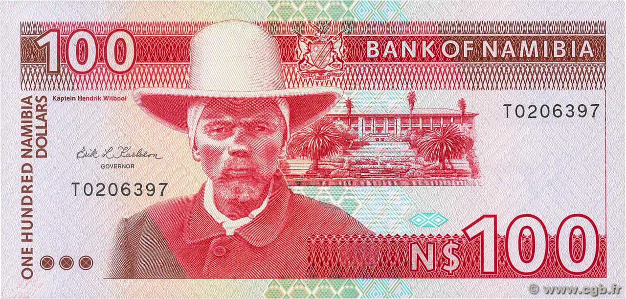 100 Namibia Dollars NAMIBIA  1993 P.03a UNC