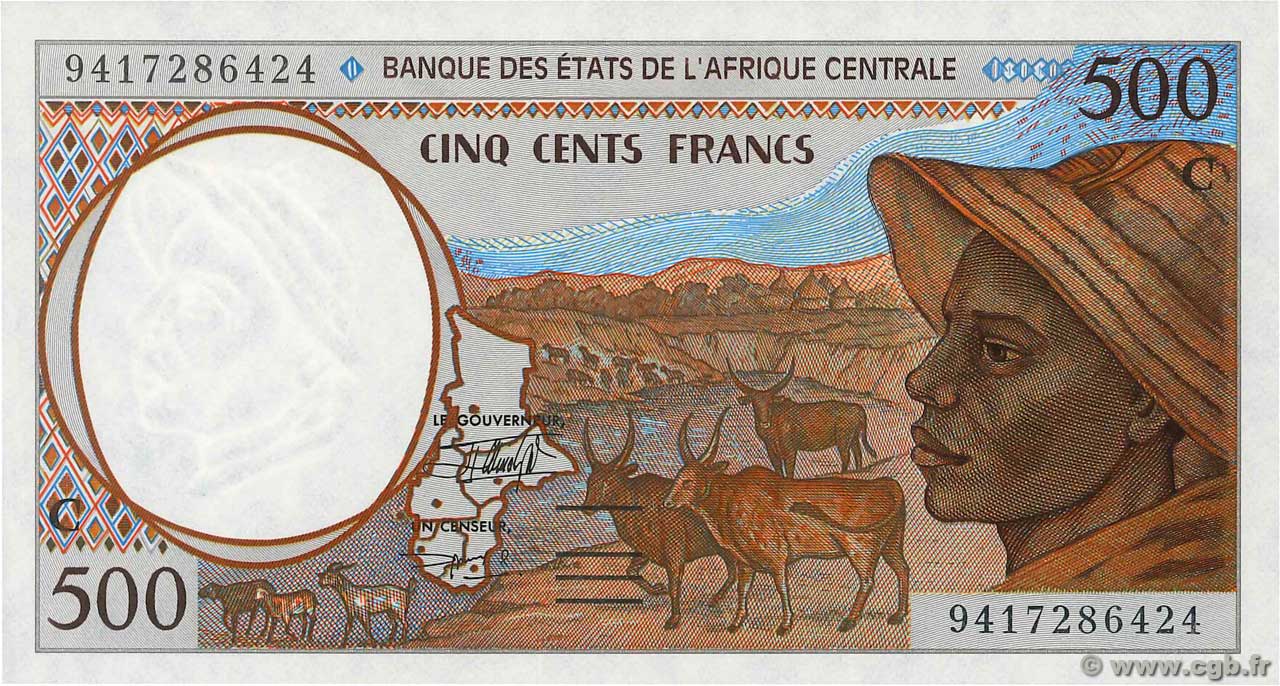 500 Francs ÉTATS DE L AFRIQUE CENTRALE  1994 P.101Cb NEUF
