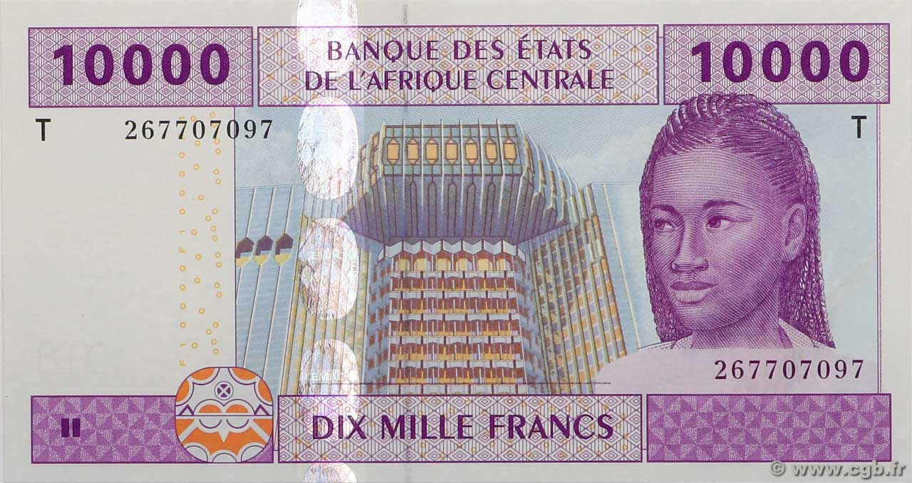 10000 Francs type 2002T CONGO  2003 A.233Ta NEUF