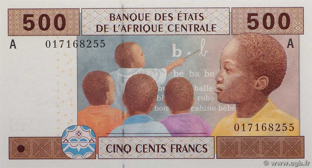 500 Francs type 2002A GABON  2003 A.254Aa NEUF