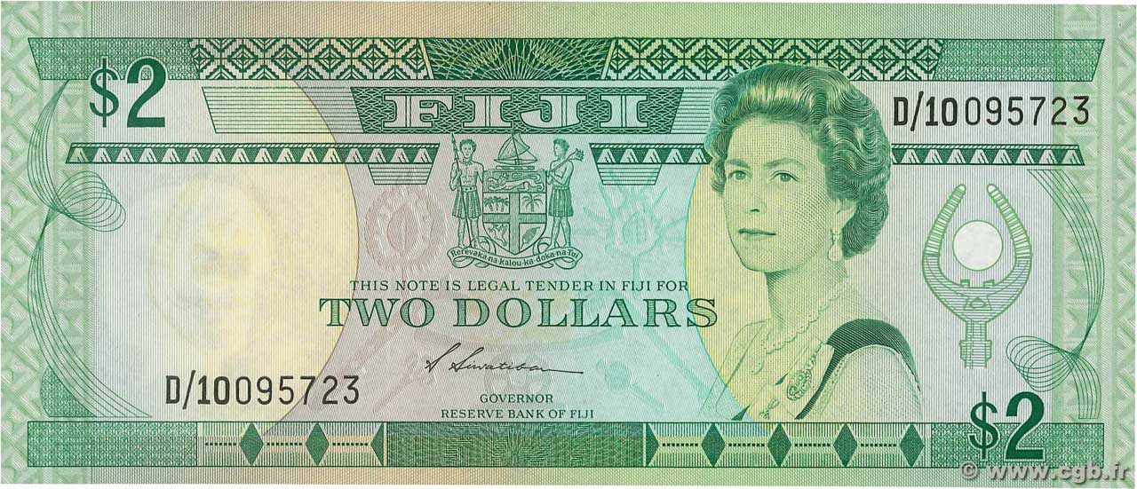 2 Dollars FIDJI  1987 P.087a NEUF