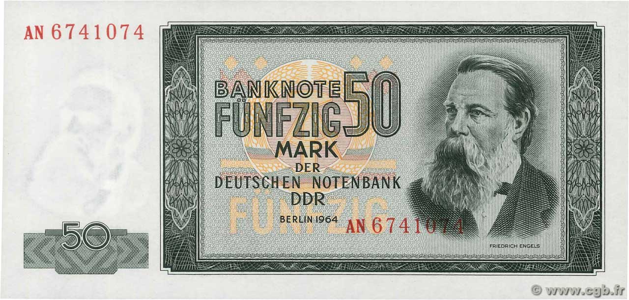 50 Mark GERMAN DEMOCRATIC REPUBLIC  1964 P.25a UNC