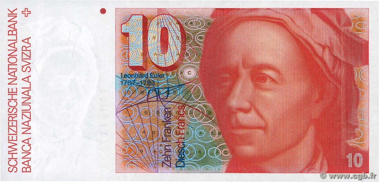10 Francs SUISSE  1990 P.53h UNC