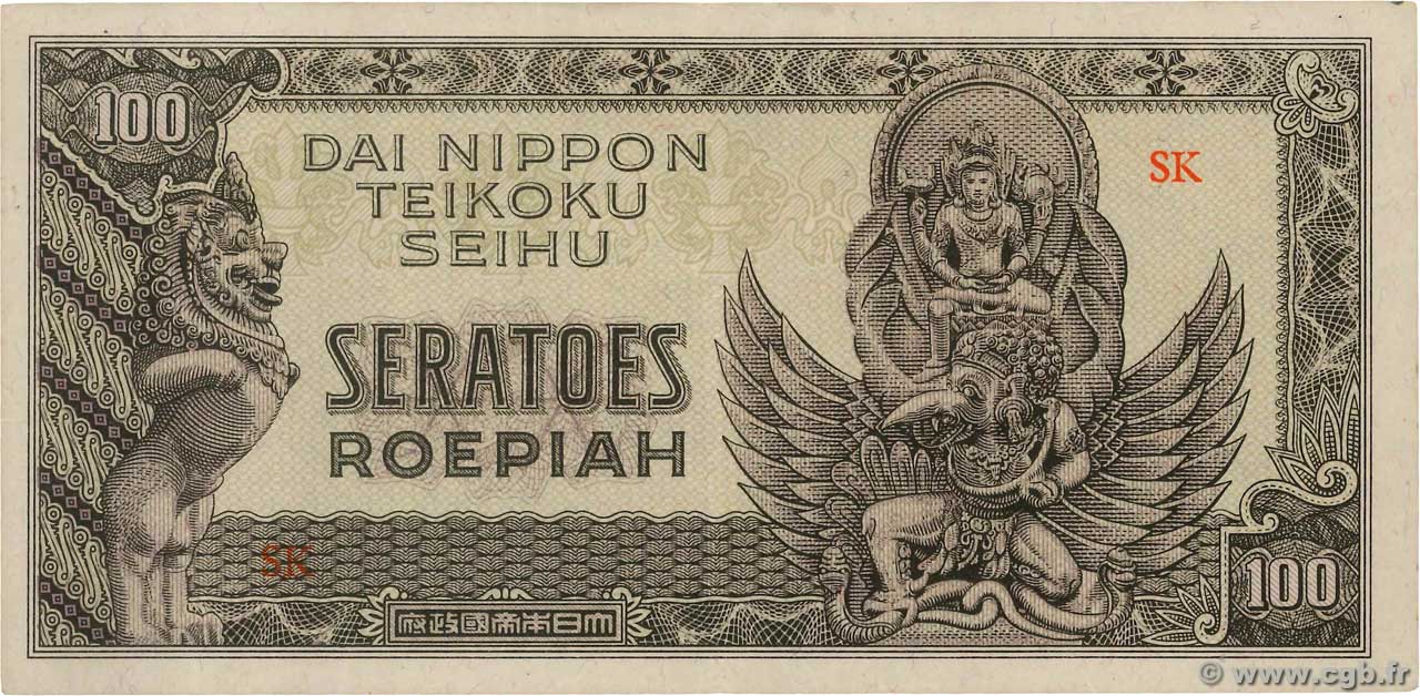 100 Roepiah NETHERLANDS INDIES  1944 P.132a VF+