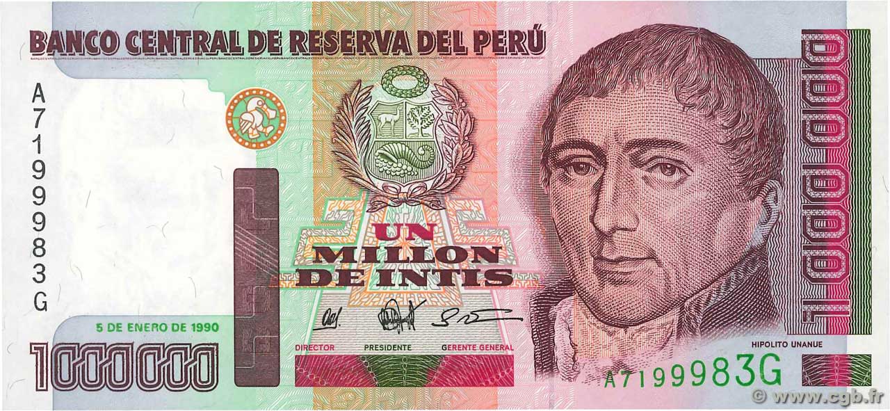 1000000 Intis PERU  1990 P.148 UNC