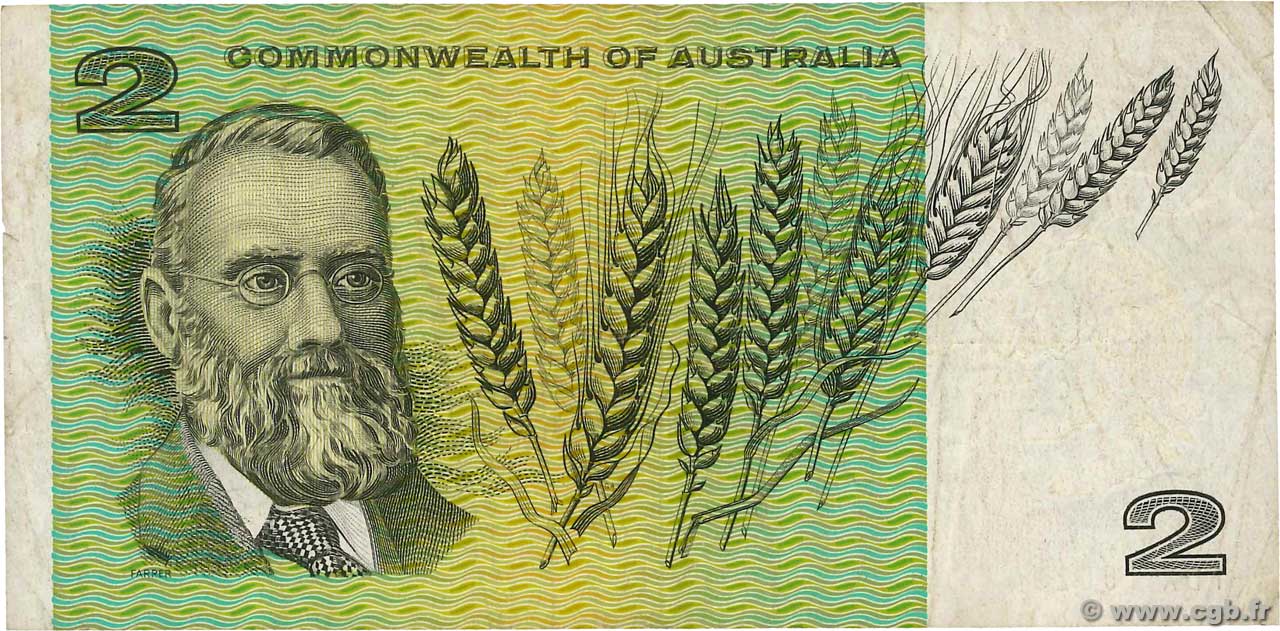 2 Dollars AUSTRALIA  1966 P.38a BC