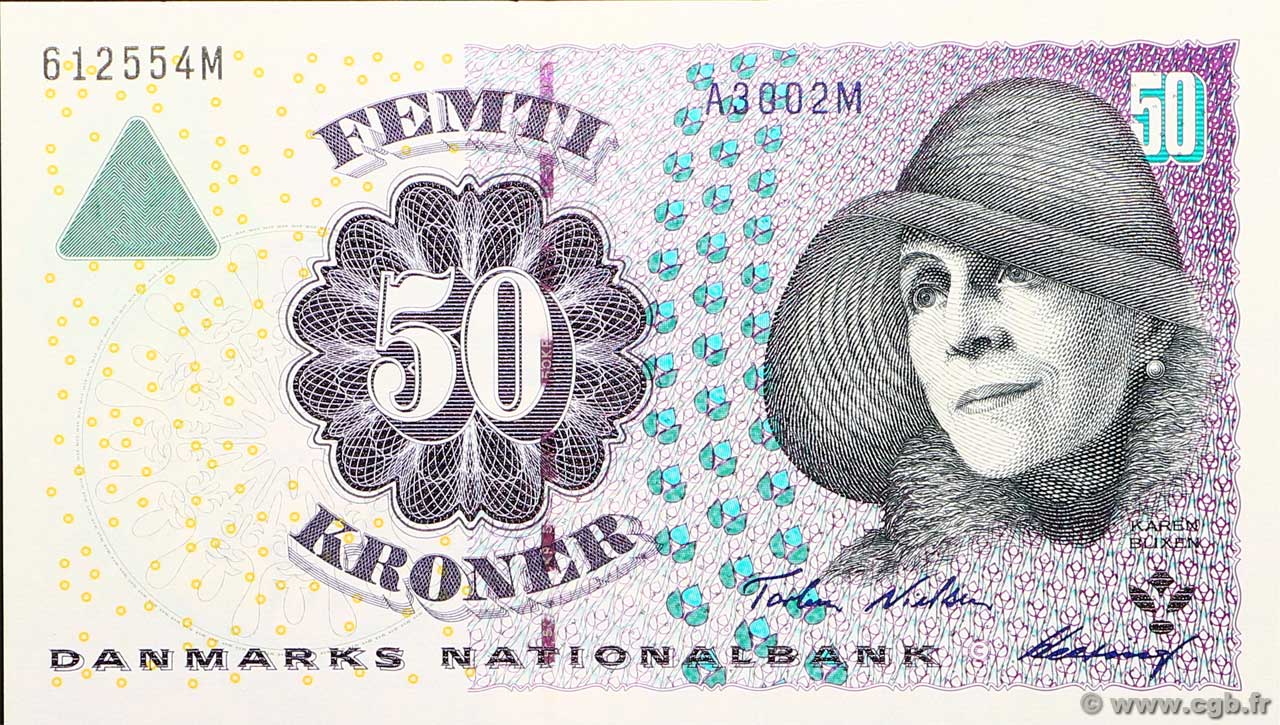 50 Kroner DENMARK  2000 P.055b UNC