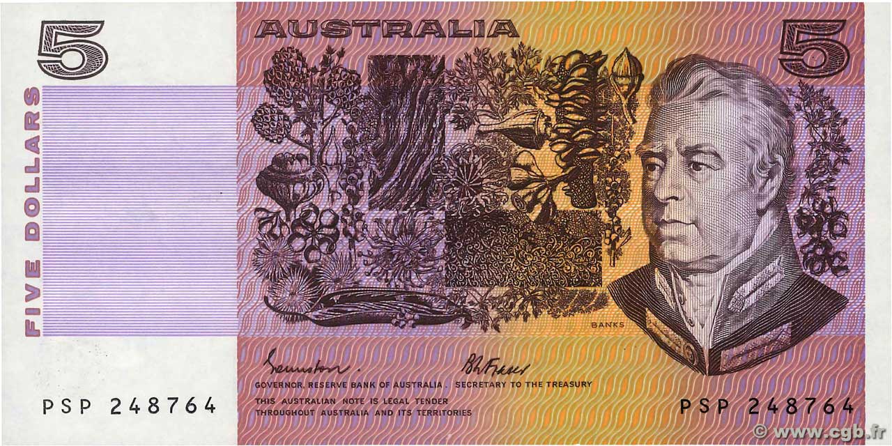 5 Dollars AUSTRALIEN  1985 P.44e ST