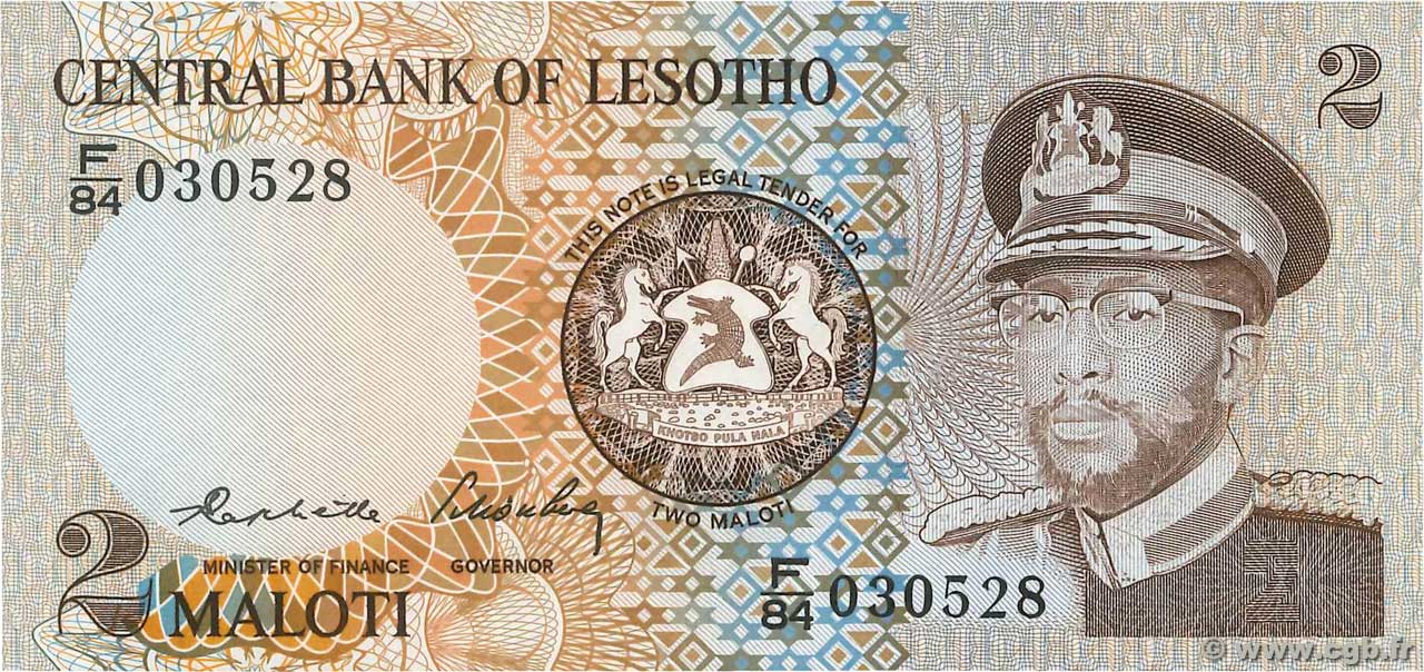 2 Maloti LESOTHO  1984 P.04b NEUF
