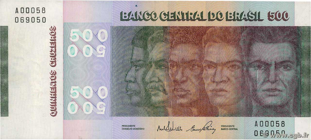 500 Cruzeiros BRASIL  1972 P.196a EBC