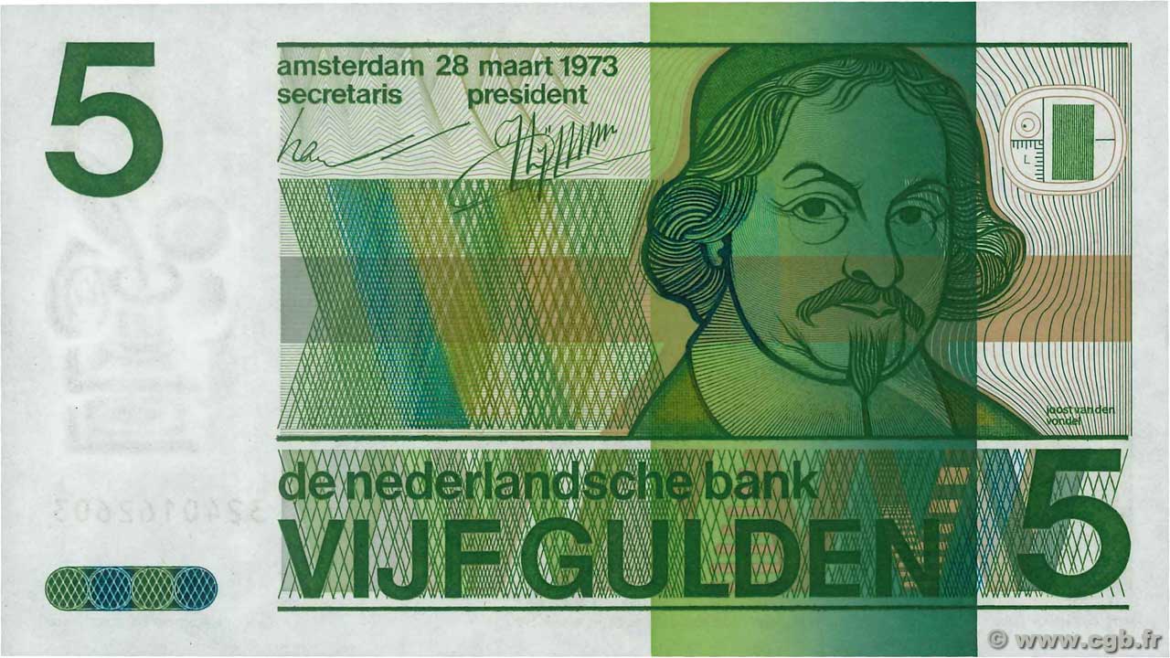 5 Gulden PAYS-BAS  1973 P.095a NEUF