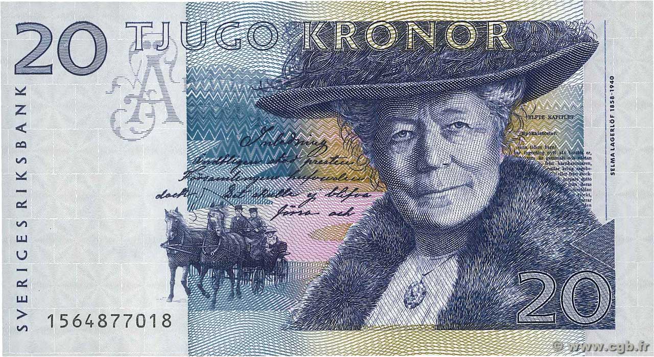 20 Kronor SWEDEN  1991 P.61a UNC