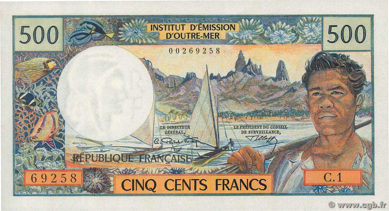 500 Francs NOUVELLE CALÉDONIE  1970 P.60a pr.NEUF
