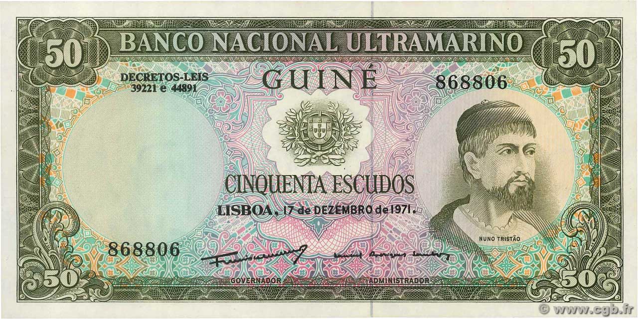 50 Escudos PORTUGUESE GUINEA  1971 P.044a UNC