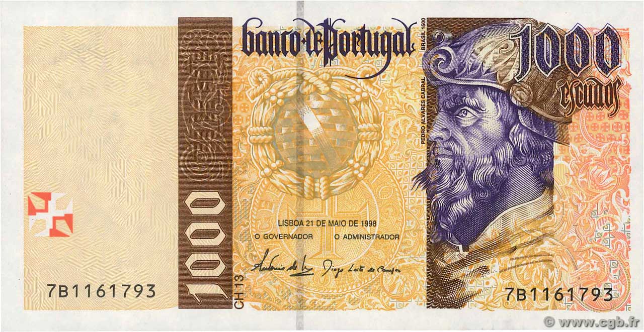 1000 Escudos PORTUGAL  1998 P.188c NEUF