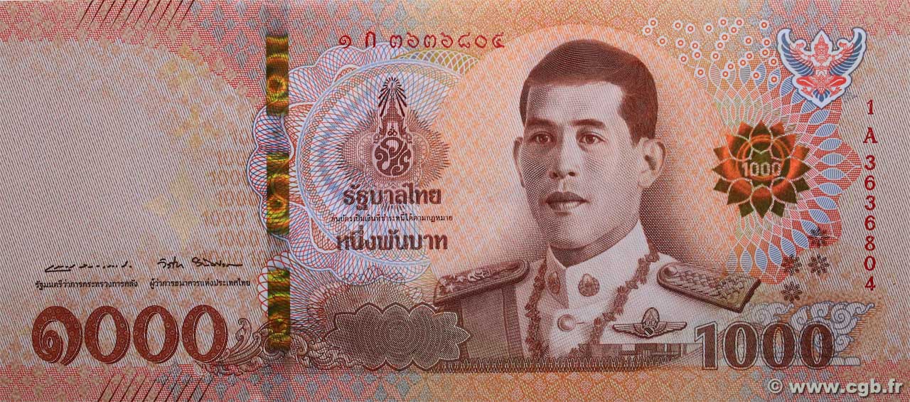 1000 Baht THAILANDIA  2018 P.139 FDC