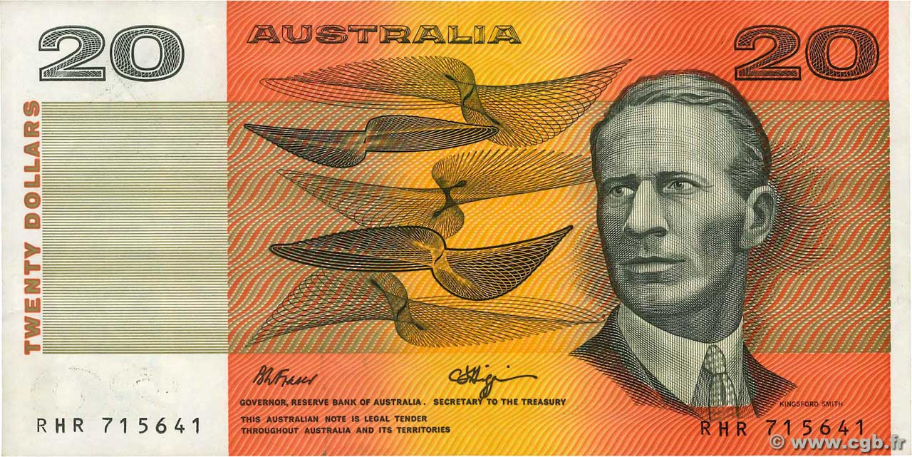 20 Dollars AUSTRALIA  1989 P.46g BB