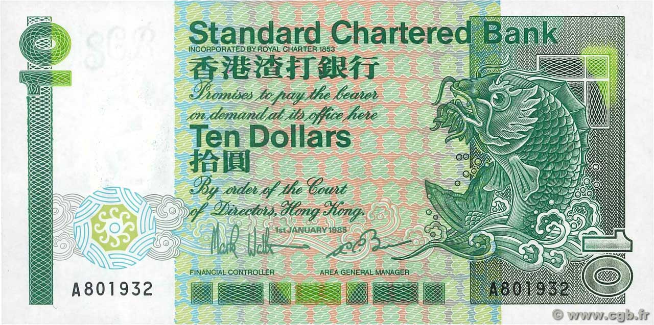 10 Dollars HONG KONG  1985 P.278a UNC