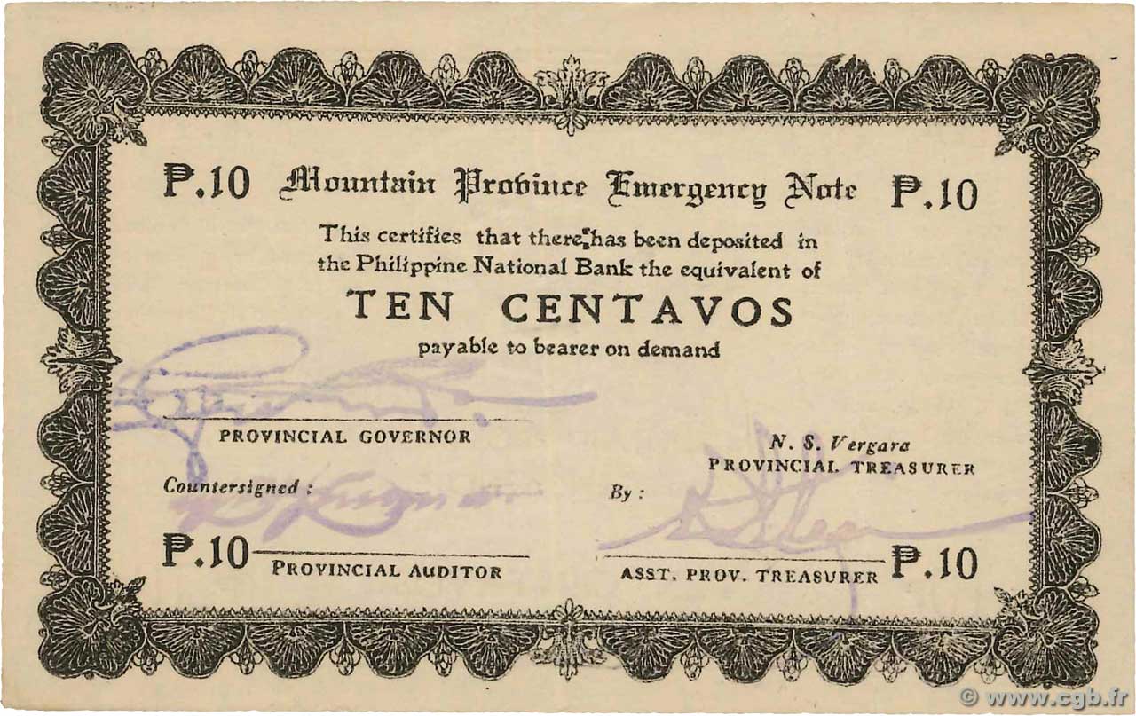 10 Centavos PHILIPPINEN  1942 PS.592 VZ+