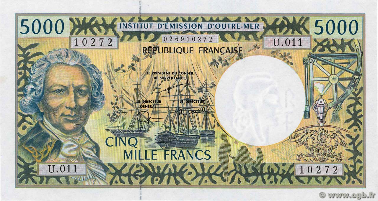 5000 Francs POLYNÉSIE, TERRITOIRES D OUTRE MER  2003 P.03g NEUF