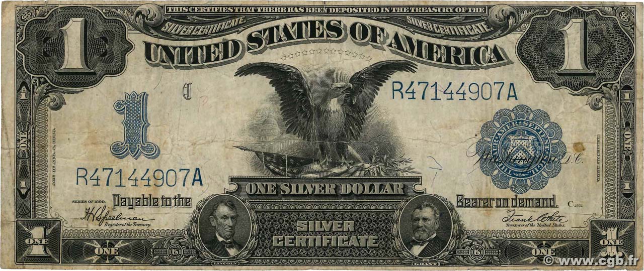 1 Dollar STATI UNITI D AMERICA  1899 P.338c q.MB